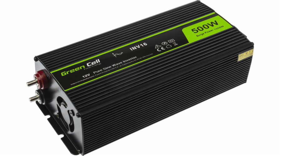 Invertor Green Cell Invertor Green Cell® 12V až 230V Čistá sinusovka 500W