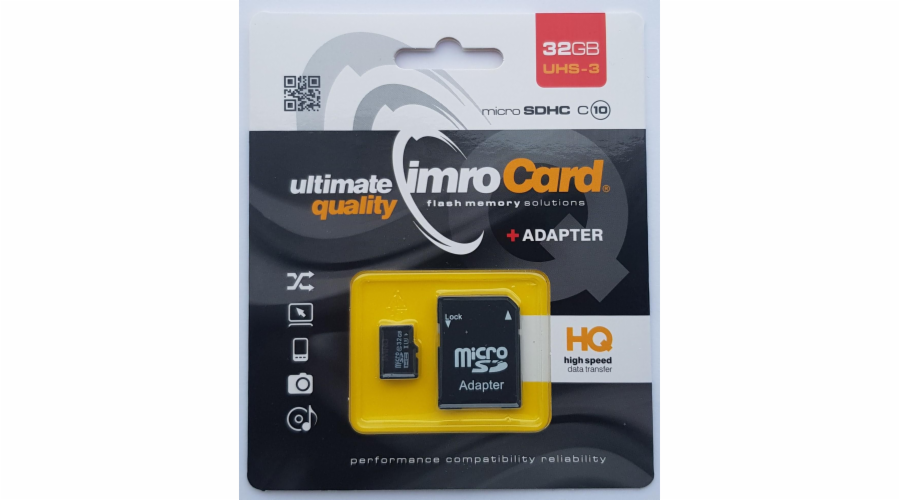 IMRO MICROSD10/32G UHS-3 ADP memory card 32 GB MicroSDHC Class 10 UHS-III