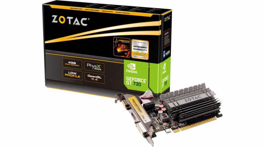 Zotac ZT-71115-20L graphics card NVIDIA GeForce GT 730 4 GB GDDR3