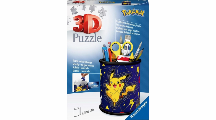 Puzzle 57 dílků 3D sada nástrojů Pikachu