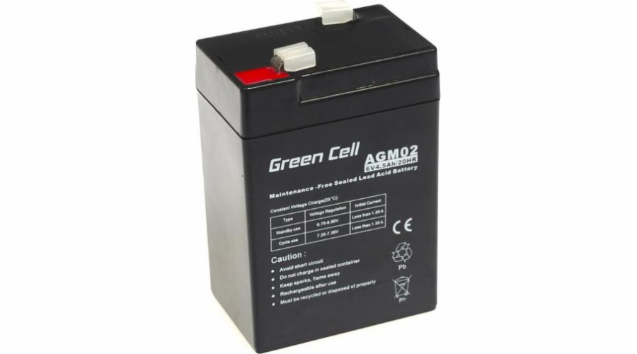 Green Cell 6V 4,5Ah AGM02