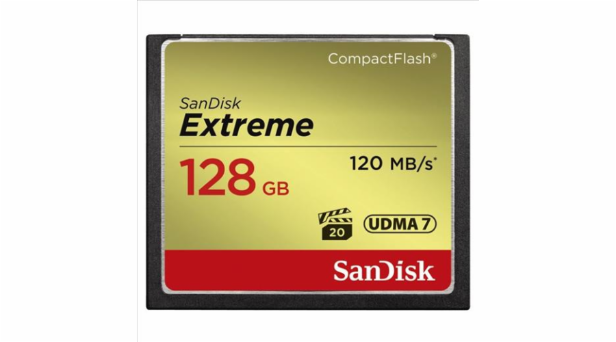 SanDisk Compact Flash Card 128GB Extreme (R:120/W:85 MB/s UDMA7)