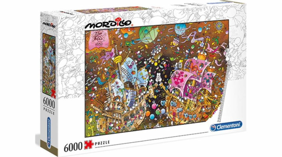 Clementoni Puzzle 6000 dílků Mordillo The Kiss