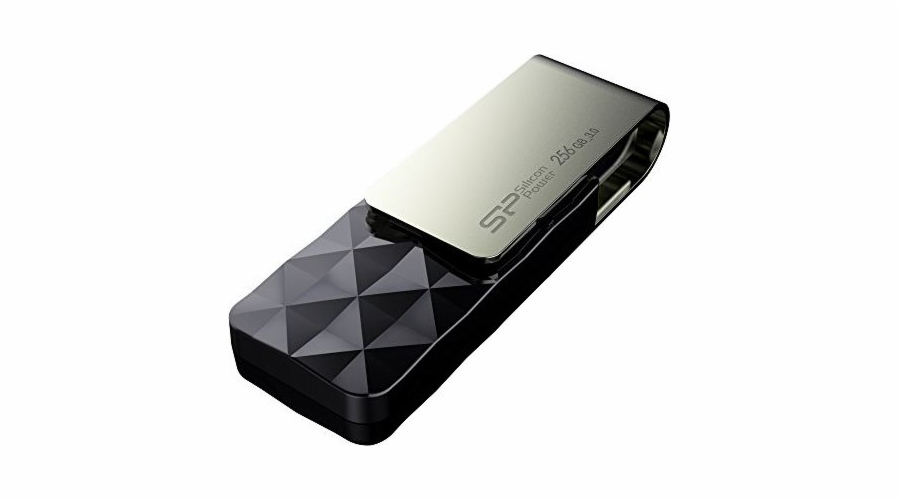 Silicon Power Blaze B30 USB flash drive 256 GB USB Type-A 3.2 Gen 1 (3.1 Gen 1) Black Silver PAMSLPFLD0053