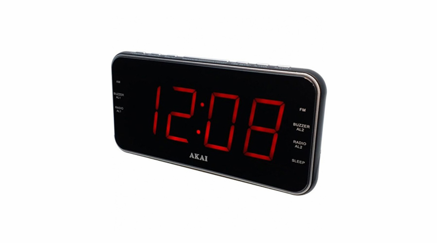 Radiobudík AKAI, ACR-3899, rádio AM/FM PLL, hodiny, alarm, časovač, AC 110 - 240V