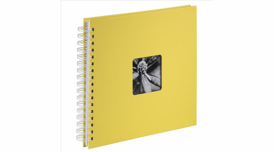 Fotoalbum Hama FINE ART spirálové, 28x24 cm, 50 stran, žlutá, bílé stránky, lepicí