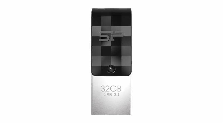 Silicon Power Mobile C31 USB flash drive 32 GB USB Type-A / USB Type-C 3.2 Gen 1 (3.1 Gen 1) Black Silver PAMSLPFLD0061
