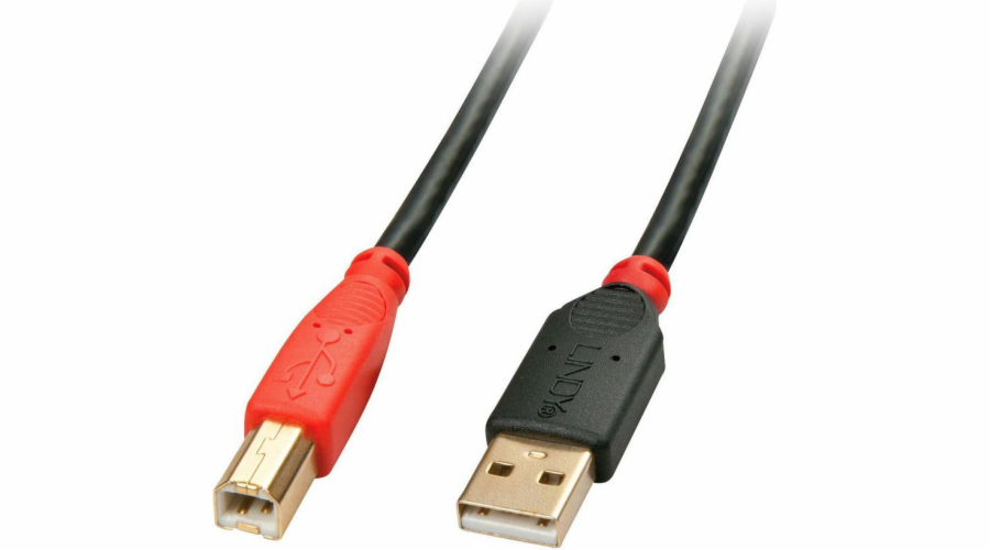 Lindy USB 2.0 Aktivkabel, USB-A Stecker > USB-B Stecker