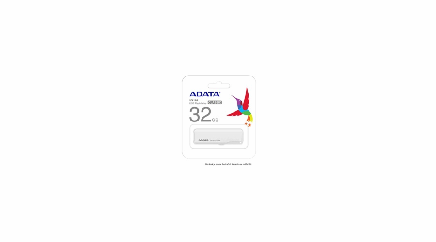 ADATA Flash Disk 16GB USB 2.0 DashDrive UV110, bílý