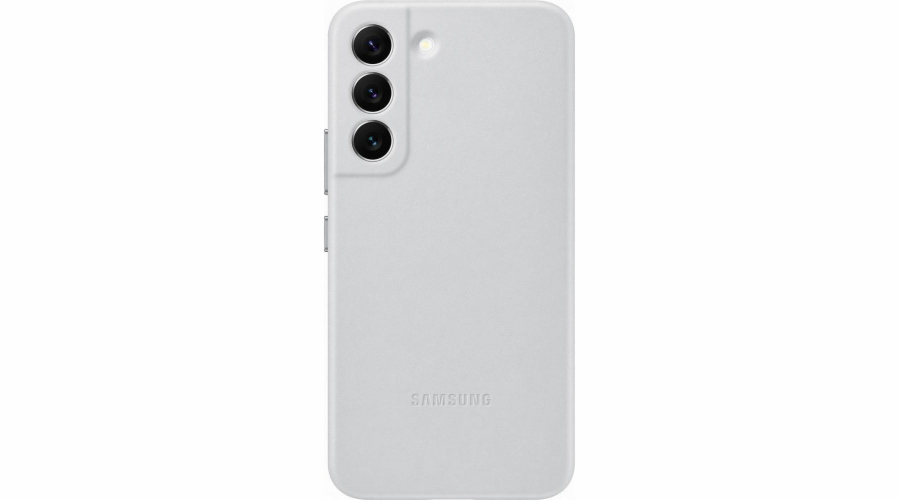 Samsung kožený zadní kryt EF-VS901L pro Galaxy S22 šedý