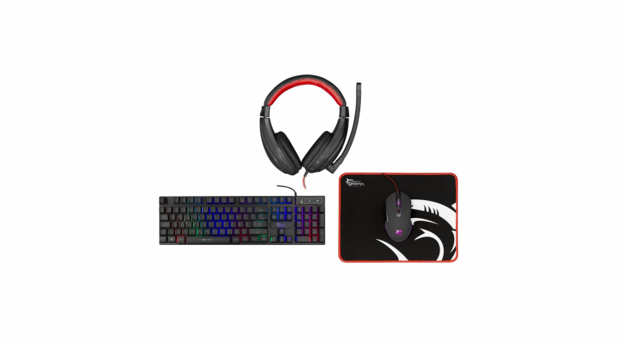 White Shark Comanche 3 GC-4104 - 4in1 KEYBOARD + MOUSE + MOUSE PAD + HEADSET