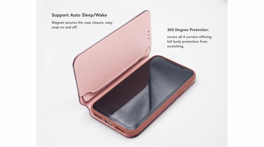 VixFox Smart Folio Case for Iphone XSMAX pink