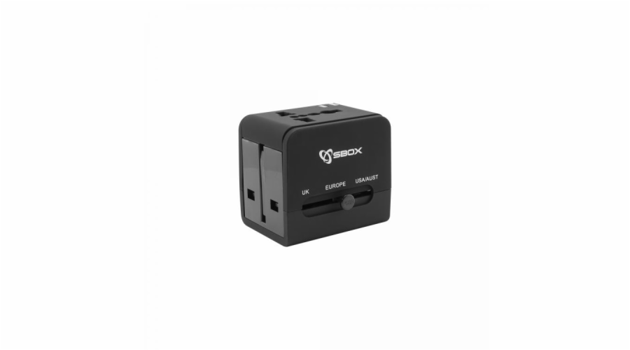 Sbox TA-23 Universal Travel Adapter with Dual USB Charger