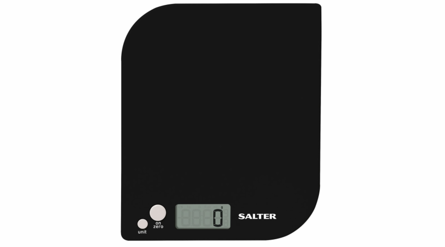 Salter 1177 BKWHDR Leaf Electronic Digital Kitchen Scale - Black