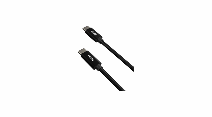 YENKEE YCU C02 BK kabel USB C-C 2.0/ 0,2m