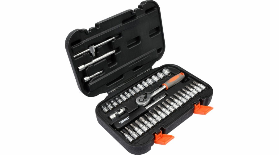 Tool kit 1/4 38-piece STHOR 58640