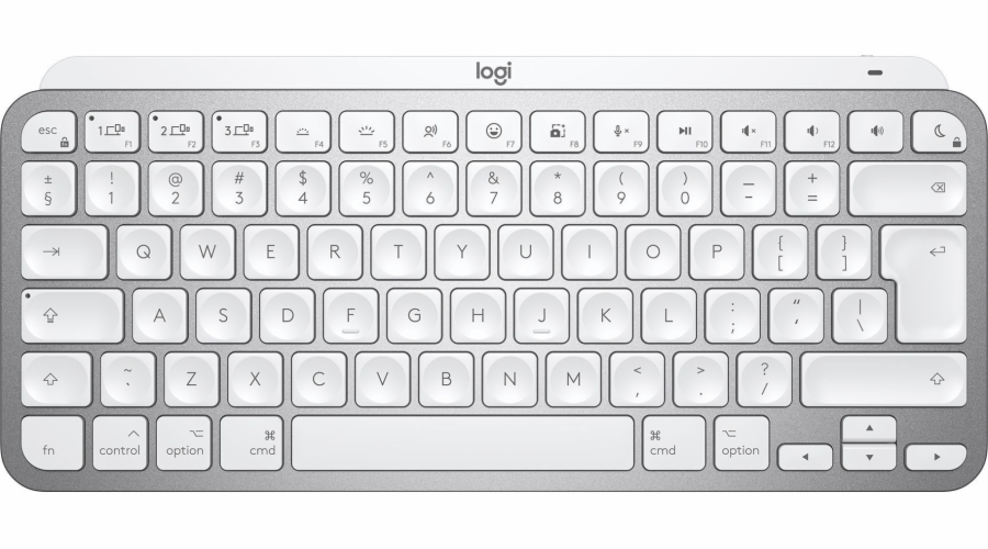 Logitech MX Keys Mini For Mac Minimalist Wireless Illuminated keyboard Bluetooth QWERTY English Grey
