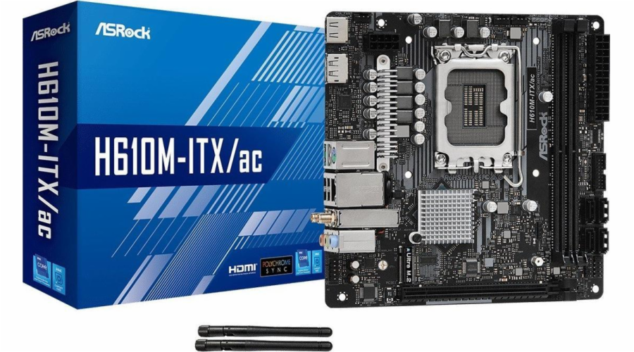 Základní deska ASRock H610M-ITX/ac s1700 2DDR4 DP/HDMI M.2 mini-ITX základní deska