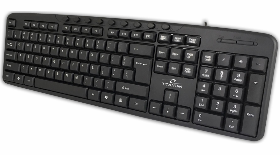 Titanum TK111 USB multimedia keyboard Black