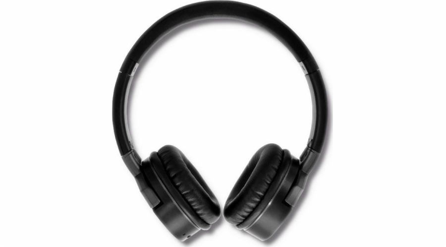 Qoltec 50825 headphones/headset Wired & Wireless Head-band Calls/Music Micro-USB Bluetooth Black Grey