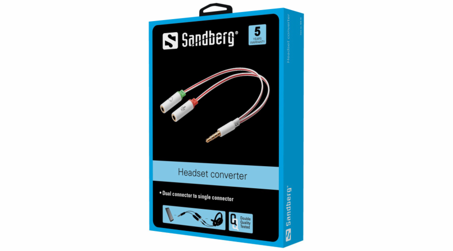 Sandberg 508-59 Headset converter Dual->Single