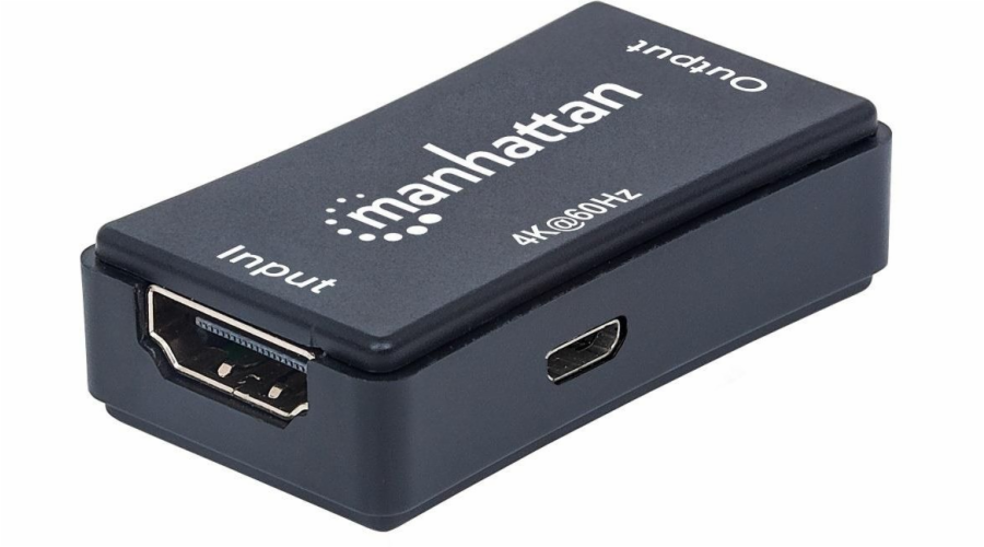 Systém přenosu AV signálu Manhattan HDMI zesilovač signálu (opakovač) až 40 m UHD 4K (207621)