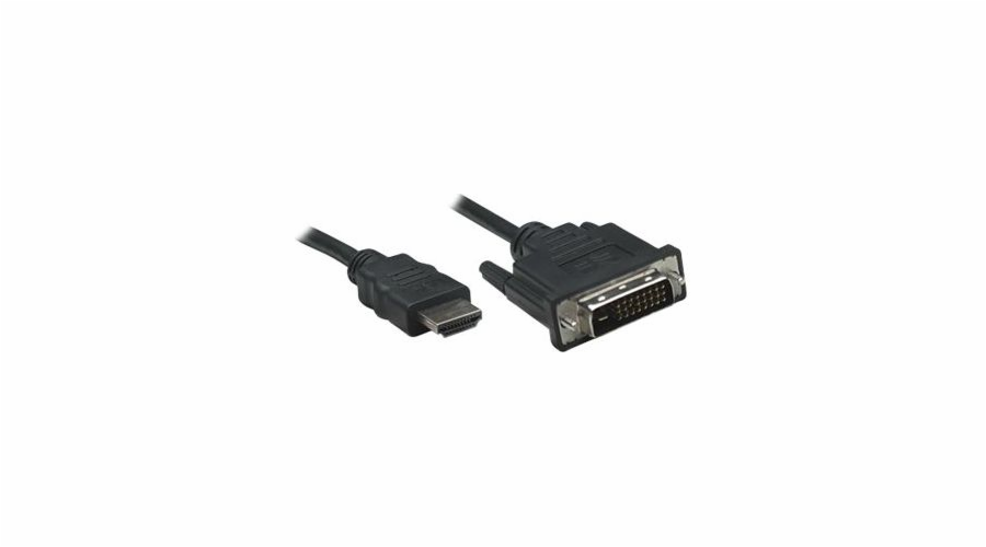Kabel Manhattan HDMI - DVI-D 1.8m czarny (372503)