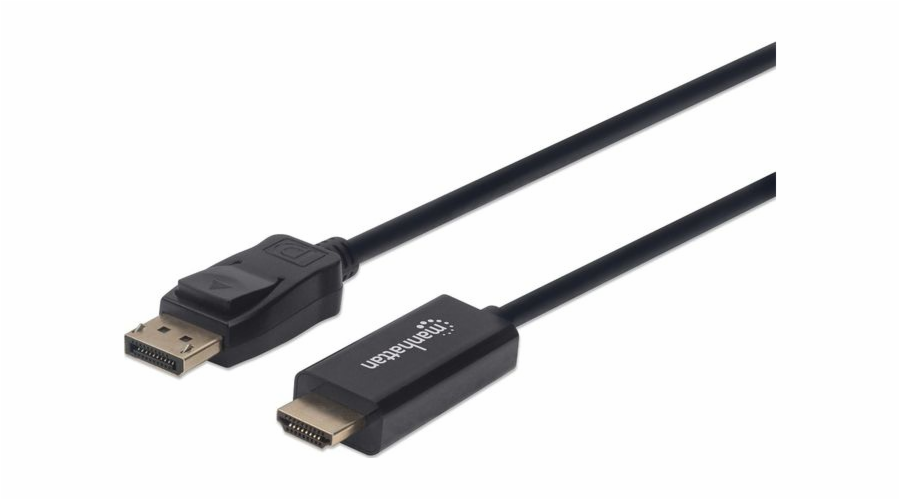 Kabel Manhattan DisplayPort - HDMI 1m czarny (153195)