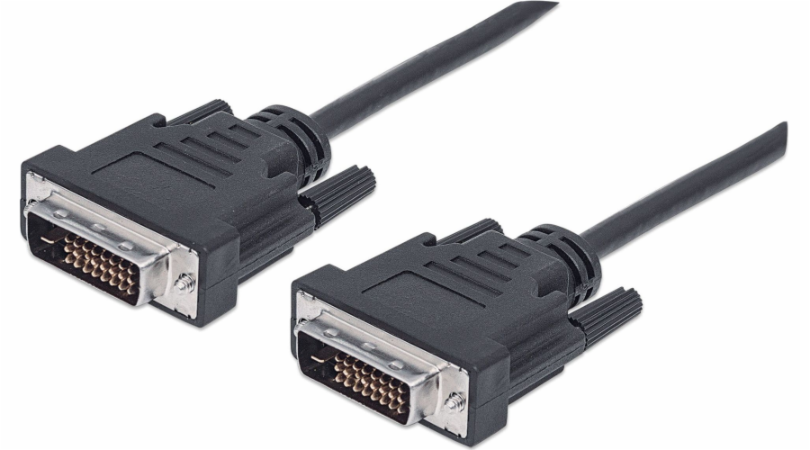 Kabel Manhattan DVI-D - DVI-D 3m czarny (371803)