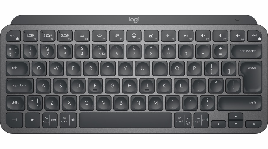 Logitech klávesnice MX Keys mini - bezdrátová/ EasySwitch/bluetooth/CZ/SK (vlisováno v ČR) - graphite
