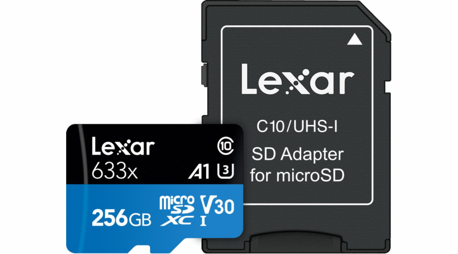 Lexar 256GB, LSDMI256BB633A, microSDXC, 633x Class 10