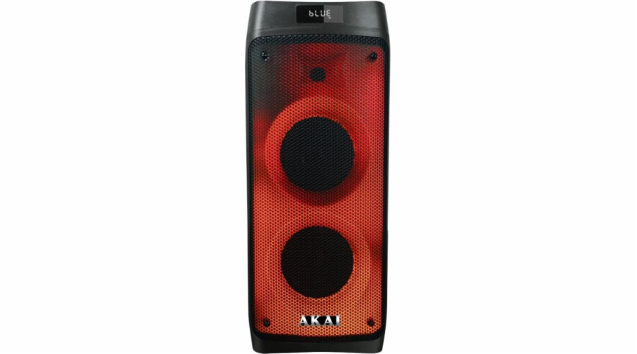 Reproduktor AKAI, Party box 810, přenosný, bluetooth, FM rádio, LED displej, funkce TWS, 50 W RMS