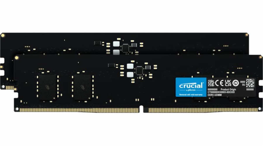 Crucial 32GB Kit DDR5-4800 (2x16GB) UDIMM CL40 (16Gbit)