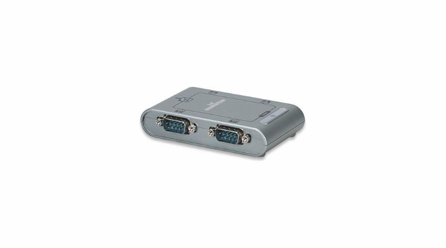 Adapter USB Manhattan USB - RS-232 x4 Srebrny (151047)
