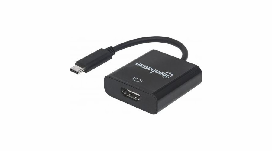 Adapter USB Manhattan USB-C - HDMI Czarny (151788)