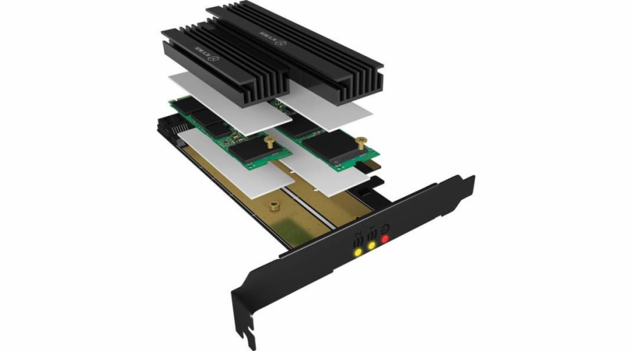 RAIDSONIC ICY BOX PCIe karta 1xM.2 NVMe+1xPCIe