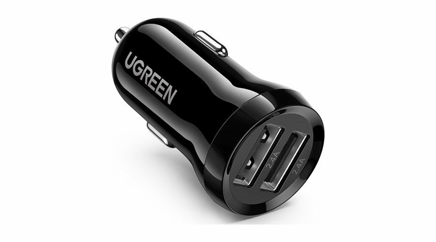 UGREEN Dual USB-A 24W Car Charger Black