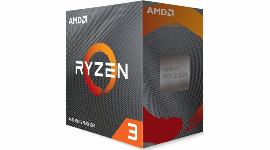 CPU AMD RYZEN 3 4100, 4-core, 3.8GHz, 6MB cache, 65W, socket AM4, BOX