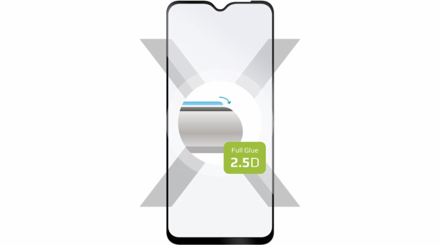 FIXED ochranné sklo Full-Cover pro Samsung Galaxy A23 5G, černá