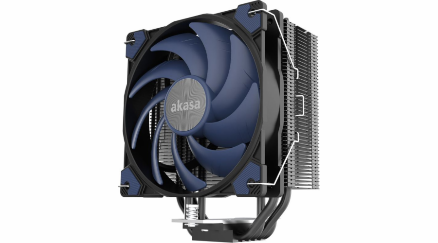 AKASA chladič CPU Alucia H4, Heatpipes, Black fins