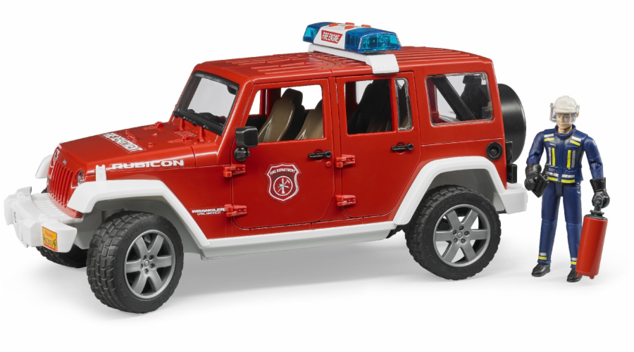 Bruder Professional Series Jeep Wrangler Unlimited Rubicon hasičský sbor (02528)