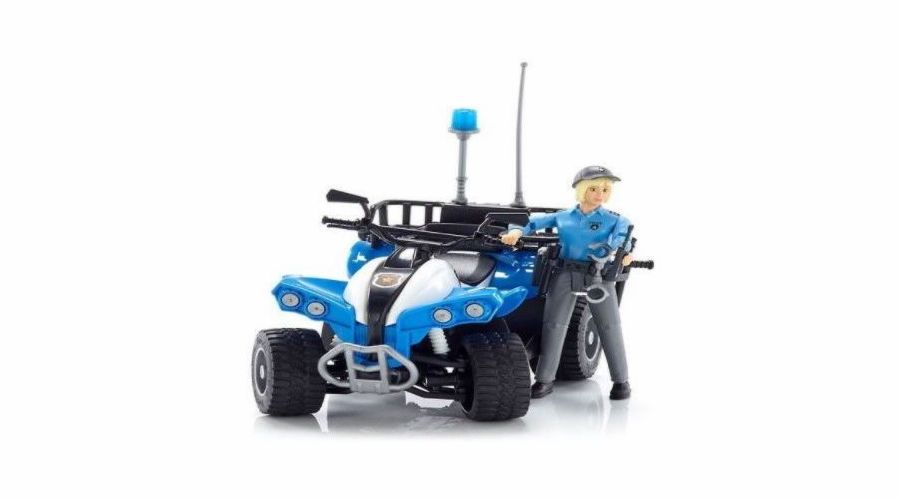 Polizei-Quad mit Polizistin und Ausstattung, Modellfahrzeug