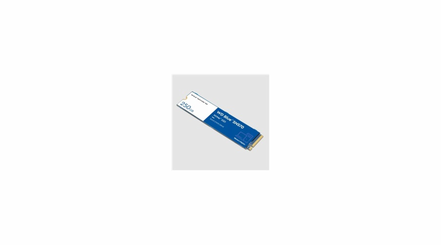 WD BLUE SSD NVMe 250GB PCIe SN 570, Gen3 8 Gb/s (R:3300, W:1200MB/s)