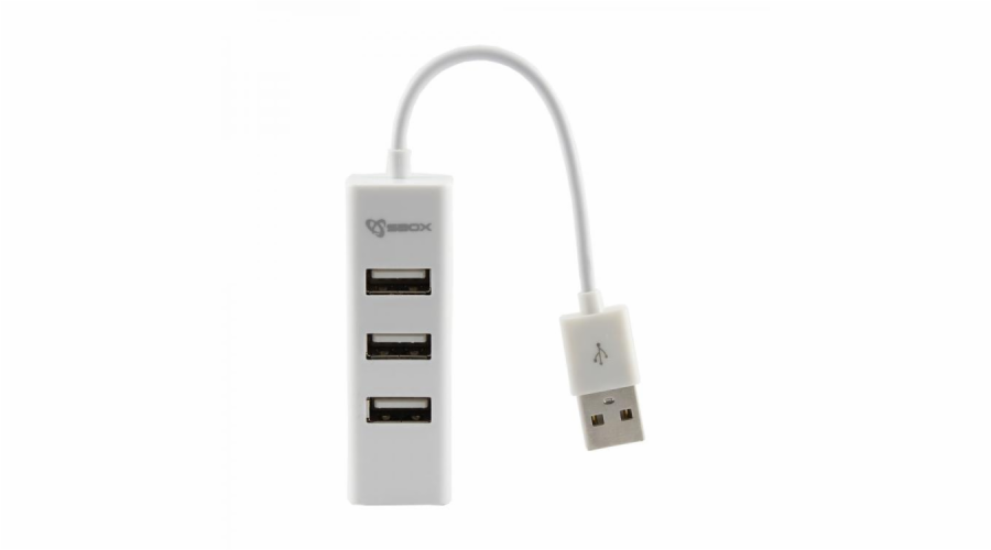 Sbox H-204W USB 4 Ports HUB Coconut White