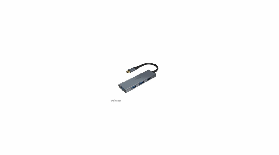 AKASA Hub USB-C 4x USB 3.0 port, Aluminium