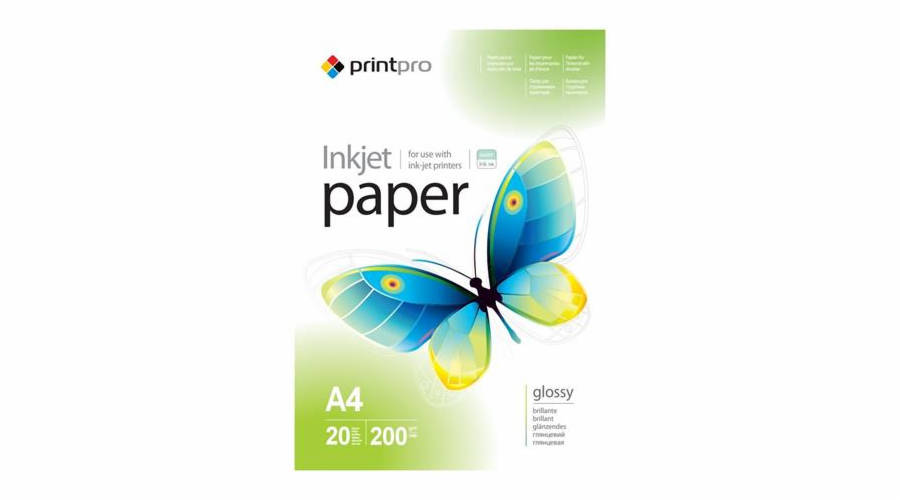 Colorway fotopapír Print Pro lesklý 200g/m2/ A4/ 20 listů