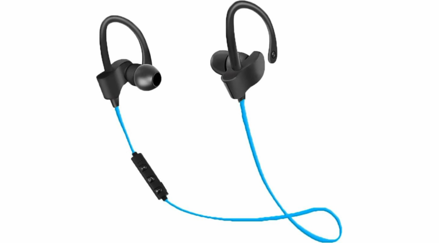 Bluetooth sportovní sluchátka černá a modrá