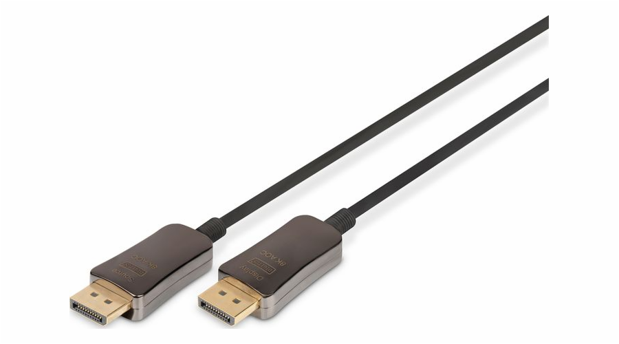 ASSMANN DisplayPort AOC Hybrid-fiber connection cable M/M 20m UHD 8K60Hz CE gold bl