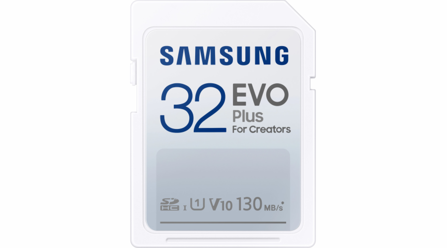 Paměťová karta Samsung EVO Plus SDXC, 32GB, 130MBps, UHS-I U1, Class 10
