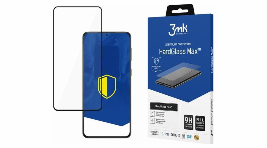 Ochranné sklo HardGlass Max Samsung S22 Plus S906 Black